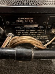 PIONEER QX-646 Vintage Wood Quad 4 Channel Receiver Tested – 2 broken buttons