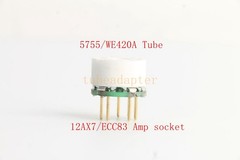 10pcs mini ECC83 12AX7(Amp socket) to 5755 420a tube converter adapter