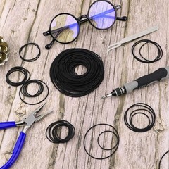 100pcs Cassette Recorder Rubber Belts – Repair Kit for Tape, CD, DVD, VCR Drives