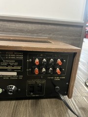 Pioneer SX-737 AM/FM Stereo Receiver Silver Face w/ Wood Case
