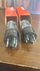 Matched Pair 6W6GT NOS RCA Black Plate Beam Power Tubes