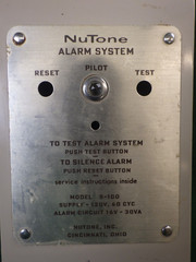 Vintage Nutone Alarm System Control Box S-100, NOS? Silver Brushed Finish