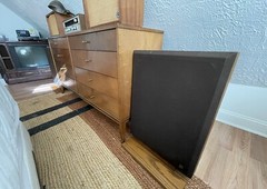 Vintage Bertagni SM-250 Speakers MCM 1960s Electroacoustic System Walnut 28×19