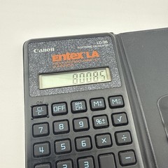 Canon LC-36 Entex LA Vintage Electronic Calculator with Case Taiwan