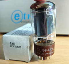 6L6WGB TUNG SOL JAN-CTL AUDIO POWER TUBE NOS (1958) *eTRACER* #12B5