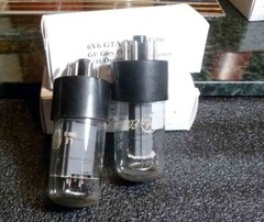 Pair GE Grey Plate 6v6 GTA Power Tubes 7/15 on the Orange Tester