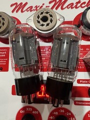 New In Box Tung-Sol 6L6GC STR Factory Matched Tube Pair – Dealer Stock