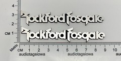 Rockford Fosgate Speaker Badge Logo Emblem Pair Custom Incised Acrylic
