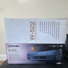 Toshiba W-522 VHS Video Cassette Recorder VCR 4-Head Hi-Fi VHS Media *NO REMOTE*