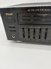 Vintage TEAC AG-550 AM/FM Stereo Receiver w/Graphic EQ & CD/VCR/PHONO WORKS