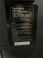 Vintage Technics SB-A27 Floorstand 3Ways Speaker (Pair) 240 Watts