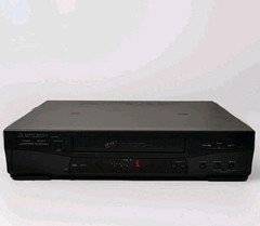Mitsubishi HS-U446 VCR VHS Player Recorder Tested Working No Remote