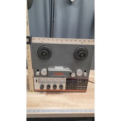 Vintage FOSTEX A-4 Reel to Reel Audio Stereo Tape Deck & Fostex 3040 Noise Red
