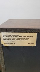 EPI Epicure 100V Bookshelf Speakers Pair Tested Working Clean Cabinets Vintage