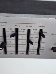 Vintage Realistic 31-1989 Seven 7 Band Graphic Equalizer EQ Untested powers on