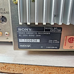 Vintage Sony EVO-720 Video8 Video Cassette Recorder Open Box