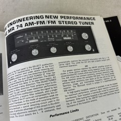 McIntosh History Audio Stereo Catalog of Amps Preamps Tuners Speakers M608X
