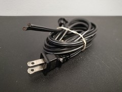 Yamaha RX-500U Replacement Power Cable With Chassis Grommet Used Good Condition