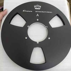 Custom one pair 10.5 ” high-quality aluminum crown international tape reel