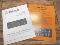 McIntosh C 32 Preamplifier Service Information Manual / Service Manual/ Original