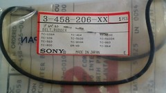 Sony 3-458-206-00 Tape Counter Belt OEM Japan Vtg 1987 Rare NOS Rubber