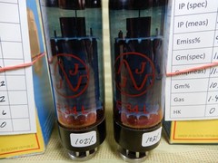 JJ E34L Vacuum Tubes Amplitrex Tested Strong 111% & 102%