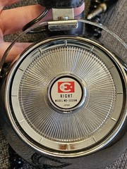 Vtg Gigantic DYNATRONIC Dynatron Headphones MODEL MD-300VM JAPAN