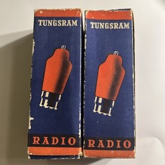 Pair AD1 Tungsram Tube Single Plate Akin To Ebiii 4683 LK460 Very Close To 2A3