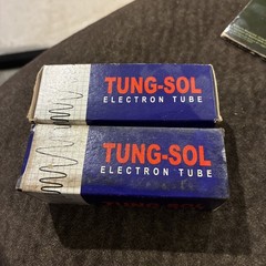 Matched Pair Tungsol 5881 Tubes