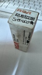 SIEMENS ECC88 E88CC 6922 6DJ8 NOS (RCA Label Frame Grid Silver Shield grail Ga2