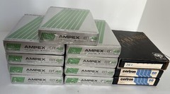 NINE AMPEX 8T42 8 TRACK 42 MINUTES CARTRIDGES | FACTORY SEALED BLANK + 3 8Tracks