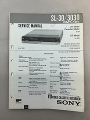 Sony SL-30 3030 Original Service Manual Free Shipping