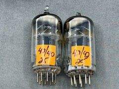 Western Electric JW 5755 420A Mil Spec w/12AX7 ADAPTERS Matched Balanced Pair