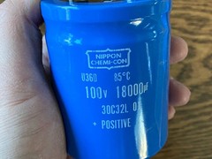2 New Crown DC300 DC300A DC300 II Main Filter Capacitors 18000 uf 100v