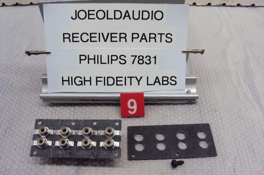 Philips 7831 Receiver RCA Jack Panel Assembly. Tested Parting Entire 7831