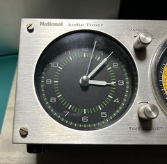 National Pnasonic Analog Audio Timer TE61 Clock Vintage 50HZ Working Tested Used
