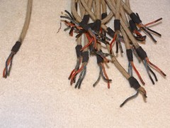 20 pcs 12″ Vintage Cloth Stranded Copper Wire *Tube – Amplifier*(5 Available)