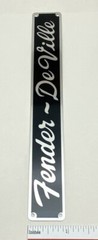 Fender DeVille Amplifier Badge Custom Made Aluminum