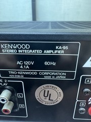 Kenwood KA-95 stereo integrated amplifier good