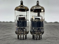 (1) Pair Amperex HP 6DJ8 ECC88 Vacuum Tubes O Getters Tests Strong Amplitrex