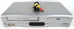 BROKSONIC VHS / DVD Player Combo 4 Head HI-FI DVCR-810 Series C Tested No Remote