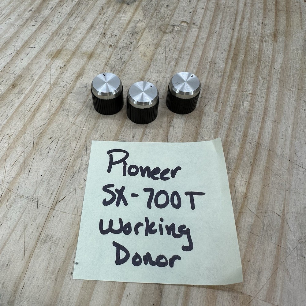 Pioneer SX-700T Receiver Parts – Knobs Power Volume Mode Speaker – Set Of 3