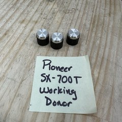 Pioneer SX-700T Receiver Parts – Knobs Power Volume Mode Speaker – Set Of 3
