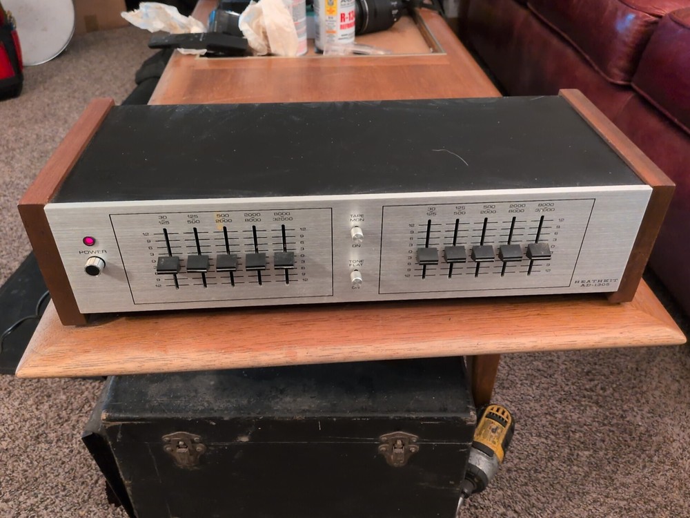 Vintage 1970s Heathkit AD-1305 Five Band Audio Equalizer EQ