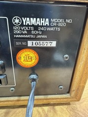 Yamaha CR-820 Natural Sound Stereo Receiver – Vintage Wood Case – Tested Working