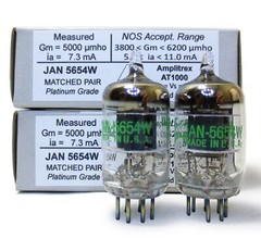 – Tested/Matched Pair 2 Tubes 7-Pin JAN 5654W Fully-Tested Vacuum Tubes – Upg…
