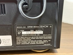 Denon DRM-800A Cassette Tape Deck – 3 Head – Tested