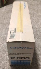VTG Crown Japan Stereo Radio Recorder Magnetophone Stereo Radio P-600 NOS.
