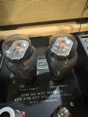 Match Pair Bell & Howell Sylvania 6L6G Dark ST Glass Tubes TV7&Maxi Test ANOS I