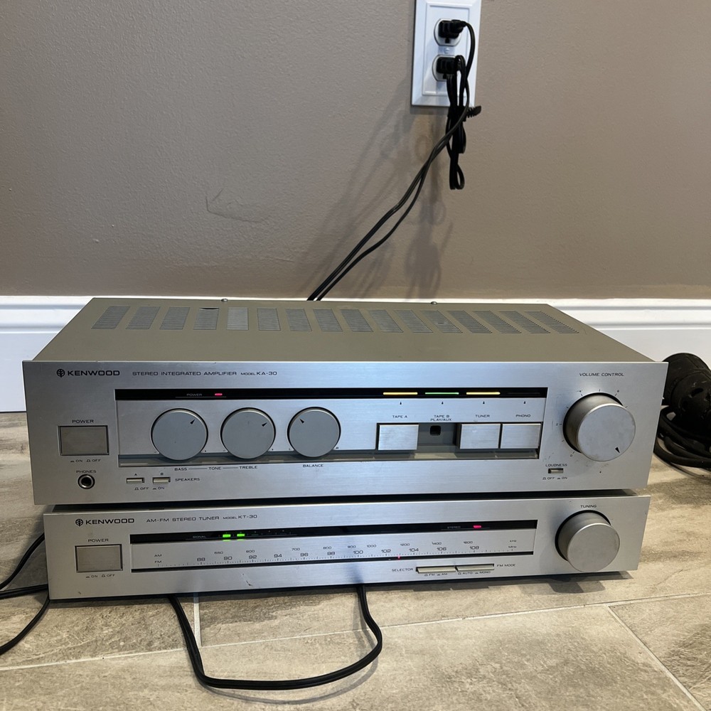 Kenwood KA-30 Stereo Integrated Amplifier and KT-30 am/fm Stereo Tuner